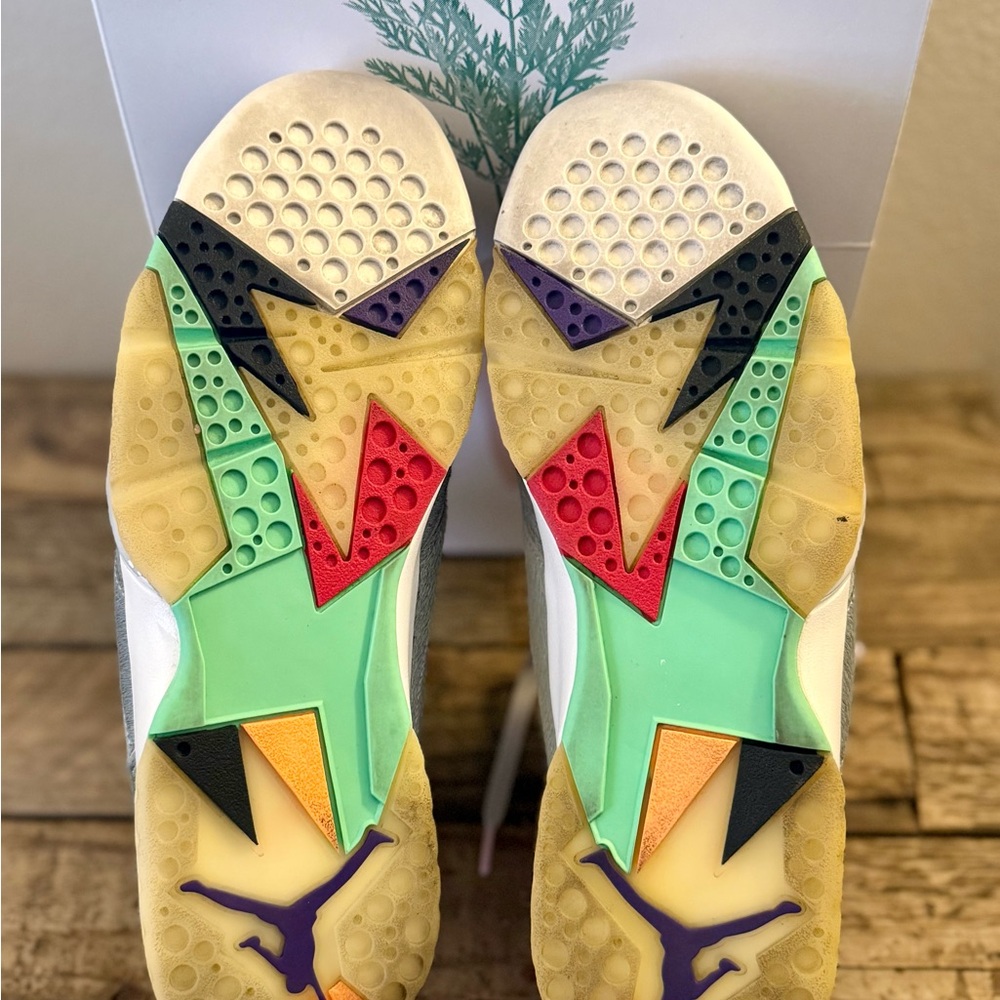 Nike Air Jordan Retro 7 'Neutral Grey' Hare Men Size 11.5 - Picture 6 of 7